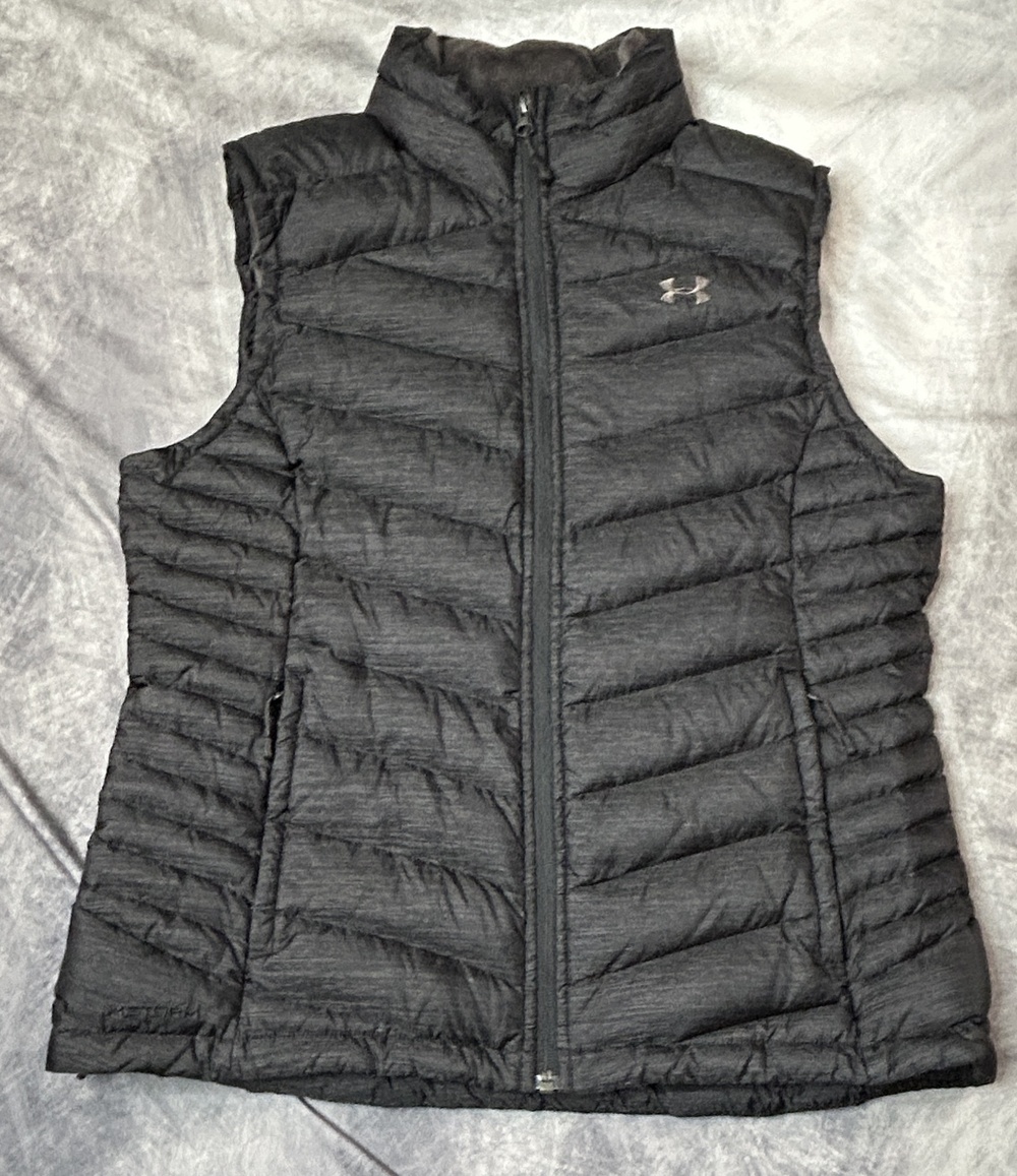 Under Armour Storm Down Vest Womens L Coldgear Pertex Quantum Quilted Puffer